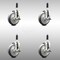 Service Caster 5 Inch 316SS Thermoplastic Rubber Swivel 3/4 Inch Stem Caster Set Brake SCC SCC-SS316EX20S514-TPRB-TLB-34-4 - alternate 4